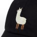 VORON new Unisex Alpaca Embroidery Adjustable Dad Hat men women cute Black beige Alpaca Baseball Cap