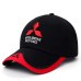 Wholesale 2017 New 3D Mitsubishi Hat Cap Car logo MOTO GP Racing F1 Baseball Cap Hat Adjustable Casual Trucket Hat CJ01