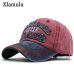 Xlamulu Hot Retro Baseball Caps Hats For Men Casquette Brand Women Snapback Caps Washed Bone Men Hat Gorras Letter Black Cap