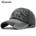 Xlamulu Hot Retro Baseball Caps Hats For Men Casquette Brand Women Snapback Caps Washed Bone Men Hat Gorras Letter Black Cap