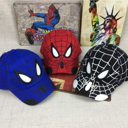 kids cap Spiderman Cartoon Children Embroidery Cotton Baseball Boy Girl Hip Hop Hat Spiderman cosplay hat