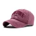 oZyc Sand washed 100% cotton baseball cap hat for women men vintage dad hat NEW YORK embroidery letter outdoor sports caps
