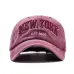 oZyc Sand washed 100% cotton baseball cap hat for women men vintage dad hat NEW YORK embroidery letter outdoor sports caps