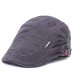 2017 New Autumn outdoor Sports Cotton Berets Caps For Men Casual Peaked Caps grid embroidery Berets Hats Casquette Cap