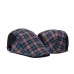 2018 Spring Autumn British Style Sun Hat For Men Women High Quality Casual Cotton Beret Caps Adjustable Plaid Flat Cap