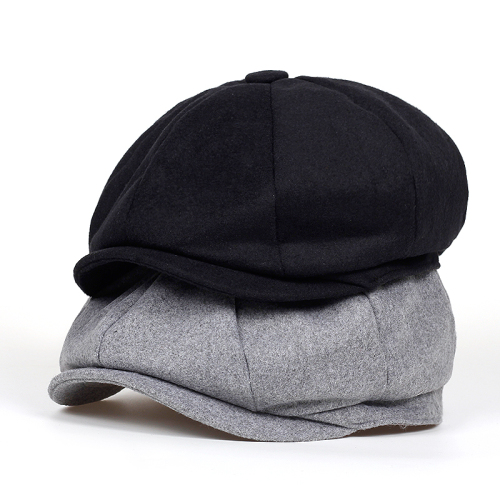 2018 new Brand Beret Men Women Wool Tweed Hats Newsboy Caps Gatsby Octagonal Cap wool Vintage British hat Accessories