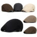 Adjustable Beret Caps Spring Summer Outdoor Sun Breathable Bone Brim Hats Womens Mens Herringbone Solid Flat Berets Cap Hat