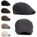 Adjustable Beret Caps Spring Summer Outdoor Sun Breathable Bone Brim Hats Womens Mens Herringbone Solid Flat Berets Cap Hat