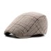 Brand Fashion British Style Summer Sun Hats for Men Women High Quality Casual Cotton Women Beret Caps Adjustable Plaid Flat Cap