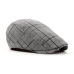 Brand Fashion British Style Summer Sun Hats for Men Women High Quality Casual Cotton Women Beret Caps Adjustable Plaid Flat Cap