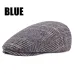 Brand Fashion Vintage Autumn Winter Hats for Men Women High Quality Casual Cotton Women Beret Caps Adjustion Plaid Mens Flat hat