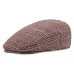 Brand Fashion Vintage Autumn Winter Hats for Men Women High Quality Casual Cotton Women Beret Caps Adjustion Plaid Mens Flat hat