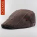 CNTANG Vintage Beret For Men Summer Fashion Flat Hat Casual Visor Caps Brand Designer Retro Men Cotton Cap Button Adjustable