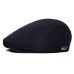 FS Fashion Flat Caps For Men Hat Unisex Beret Cap Women Summer Casual Sun Breathable Hats Black Berets Cabbie 2019 Chapeau Homme