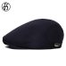 FS Fashion Flat Caps For Men Hat Unisex Beret Cap Women Summer Casual Sun Breathable Hats Black Berets Cabbie 2019 Chapeau Homme