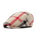 FS Unisex Classic Plaid Berets Caps For Men Casual Cotton Flat Cap Women Newsboys Gatsby Casquette Gorras Peaked Cap Cabbie Hats