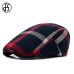 FS Unisex Classic Plaid Berets Caps For Men Casual Cotton Flat Cap Women Newsboys Gatsby Casquette Gorras Peaked Cap Cabbie Hats