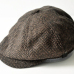 HERRINGBONE TWEED GATSBY Newsboy Cap Men Wool Ivy Hat Golf Driving Flat Cabbie flat hat for men winter Cap