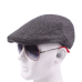 HT1100 New Fashion Wool Felt Mens Berets Winter Warm Striped Flat Caps High Quality Cabbie Newsboy Driver Ivy Caps for Men