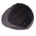 HT1100 New Fashion Wool Felt Mens Berets Winter Warm Striped Flat Caps High Quality Cabbie Newsboy Driver Ivy Caps for Men