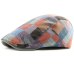 HT1711 2018 New Beret Hats for Men Women Spring Summer Flat Caps Retro Plaid Berets Femme Adjustable Unisex Men Women Beret Cap