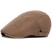 HT752 Spring Summer Sun Hats for Men Classic Western Newsboy Caps Woman Cotton Blend Ivy Caps Flat Brim Adjustable Men Beret Cap