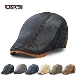 JAMONT Brand Cotton Beret Hat for Men Women 2018 NEW Ivy Flat Cap Summer Boina Newsboy Style Cabbie Gatsby Beret Hat Adjustable