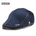 JAMONT  High Quality Winter Knitted Beret Casquette Homme Leather Flat Cap for Men Boina Hombre Visor Hat Planas Snapback Hat