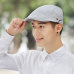 Male Summer Solid Newsboy Caps Men Casual Ivy Hat Pure Cotton Flat Peaked Cap Women Plain Beret Hats