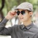 Male Summer Solid Newsboy Caps Men Casual Ivy Hat Pure Cotton Flat Peaked Cap Women Plain Beret Hats