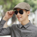 Male Summer Solid Newsboy Caps Men Casual Ivy Hat Pure Cotton Flat Peaked Cap Women Plain Beret Hats