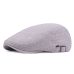 Men Linen Cotton Golf Driving Beret Cabbie Hat Newsboy Flat Ivy Sun Summer Cap HATCS0513