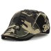 Men's Hat Summer Breathable Washed Cotton Camouflage Berets Adjustable Head Size Hip Hop Caps Male Bone Personality Tongue Cap