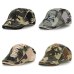 Men's Hat Summer Breathable Washed Cotton Camouflage Berets Adjustable Head Size Hip Hop Caps Male Bone Personality Tongue Cap