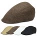 Mens Womens Duckbill Cap Ivy Cap Driving Sun Flat Cabbie Newsboy Hat Unisex berets