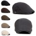 New Men's Hat Berets Cap Golf Driving Sun Flat Cap Fashion Cotton Berets Caps for Men Casual Peaked Hat Visors Casquette Hats