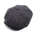 Peaky Blinders Men Berets Hat Autumn New Vintage Herringbone Octagon Cap Women'S Casual Pumpkin Hat Gatsby Flat Beret Hats