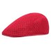 SILOQIN Ultra-thin Mesh Breathable Fashion Berets For Men Women Summer Simple Duckbill Beret Flat Cap Golf Ivy Couple Hat Unisex