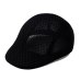 Spring Summer British Style Classic Man Mesh Berets Caps Casual Solid Color Peaked Caps Berets Hats Breathable Casquette Cap