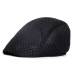 Spring Summer British Style Classic Man Mesh Berets Caps Casual Solid Color Peaked Caps Berets Hats Breathable Casquette Cap