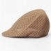 Summer Unisex Men Women Sun Mesh Beret Cap Newsboy Golf Cabbie Flat Peaked  Hat Casquette Breathable Berets