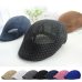 Summer Unisex Men Women Sun Mesh Beret Cap Newsboy Golf Cabbie Flat Peaked  Hat Casquette Breathable Berets