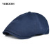 VOBOOM Summer Cotton Ivy Flat Cap Men Women Solid Casual Driver Cabbie Elastic Adjustable Boina Berets 062