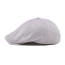 VOBOOM Summer Cotton Ivy Flat Cap Men Women Solid Casual Driver Cabbie Elastic Adjustable Boina Berets 062