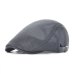 VOBOOM Summer Men Women Casual Beret Hat Ivy Flat Cap Cabbie Newsboy Style Gatsby Hat Adjustable Breathable Boina Mesh Caps 124