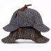 VORON Brand Sherlock Holmes Detective Hat Unisex Cosplay Accessories berets Men Women Two Brims beret Deerstalker hat