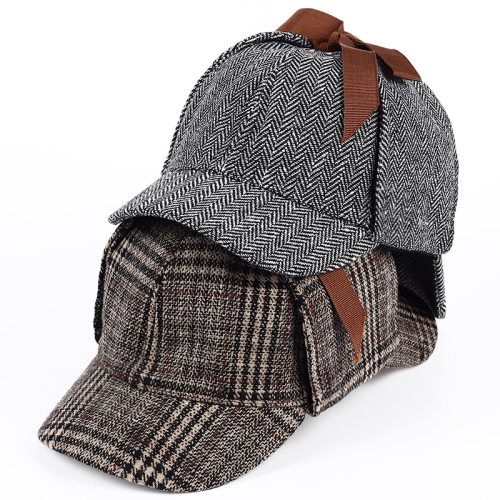 VORON Brand Sherlock Holmes Detective Hat Unisex Cosplay Accessories berets Men Women Two Brims beret Deerstalker hat