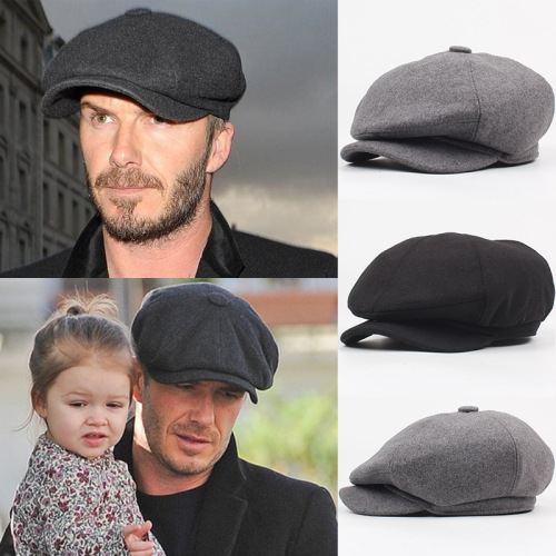 Wool Octagonal Cap Newsboy Beret Hat For Men's Male Dad Ivy Caps Golf Driving Flat Cabbie Flat Hats Autumn Winter Peaky Blinders