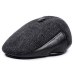 XdanqinX 2019 Winter Style New Men's Hat Woolen Thick Warm Berets With Earmuffs Male Bone Dad's Hat Trucker Winter Hats For Men