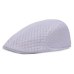 XdanqinX Unisex Summer Simple Mesh Breathable Fashion Beret Duckbill Caps For Men Women Berets New Style Flat Cap Golf Ivy Hats